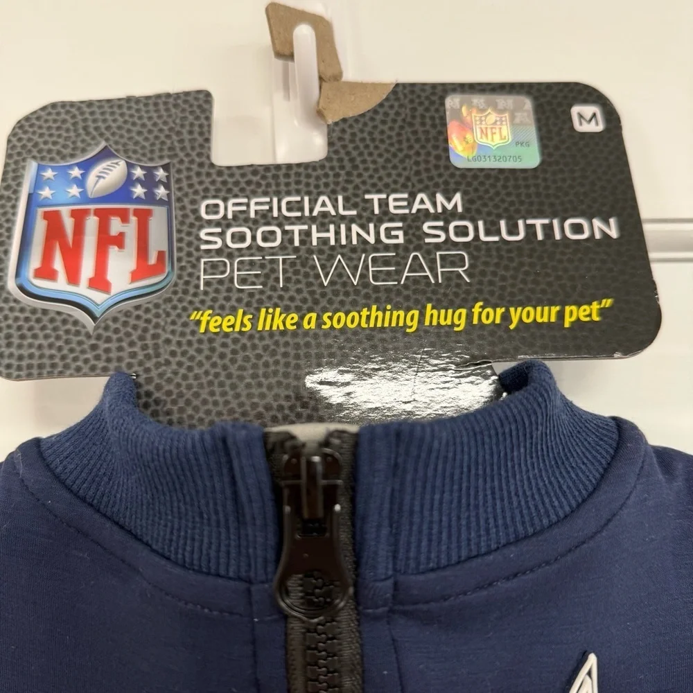 NWT Pets DALLAS COWBOYS Dog Soothing Solution Vest M Dogs Anxiety Calming Coat